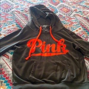 Pink half zip hoodie